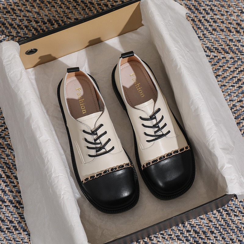 Oxford Lace Up Women - 새로운 복고풍 여성 신발 패션 영국