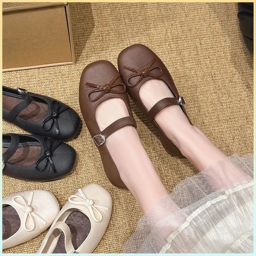 Mule Slip On - 여성용 진주 리본 샌들, 미끄럼 방지