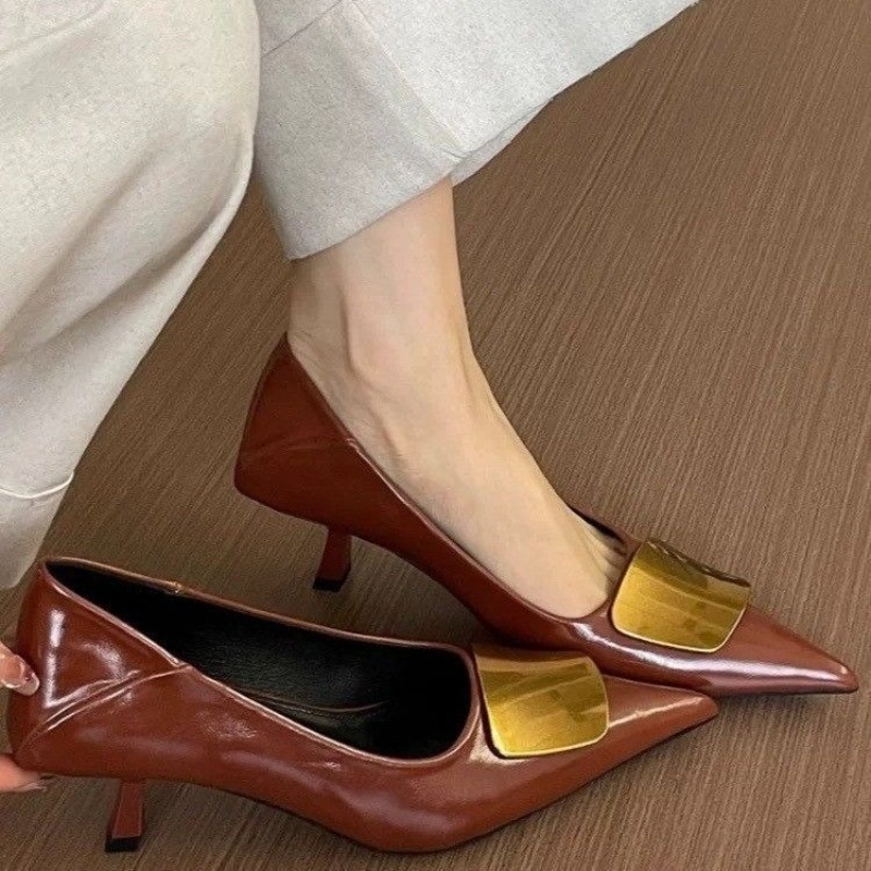 2025 프렌치 포인티드 토 힐 - 우아한 스틸레토 펌 - Court Heel Pointed 리뷰 및 가격