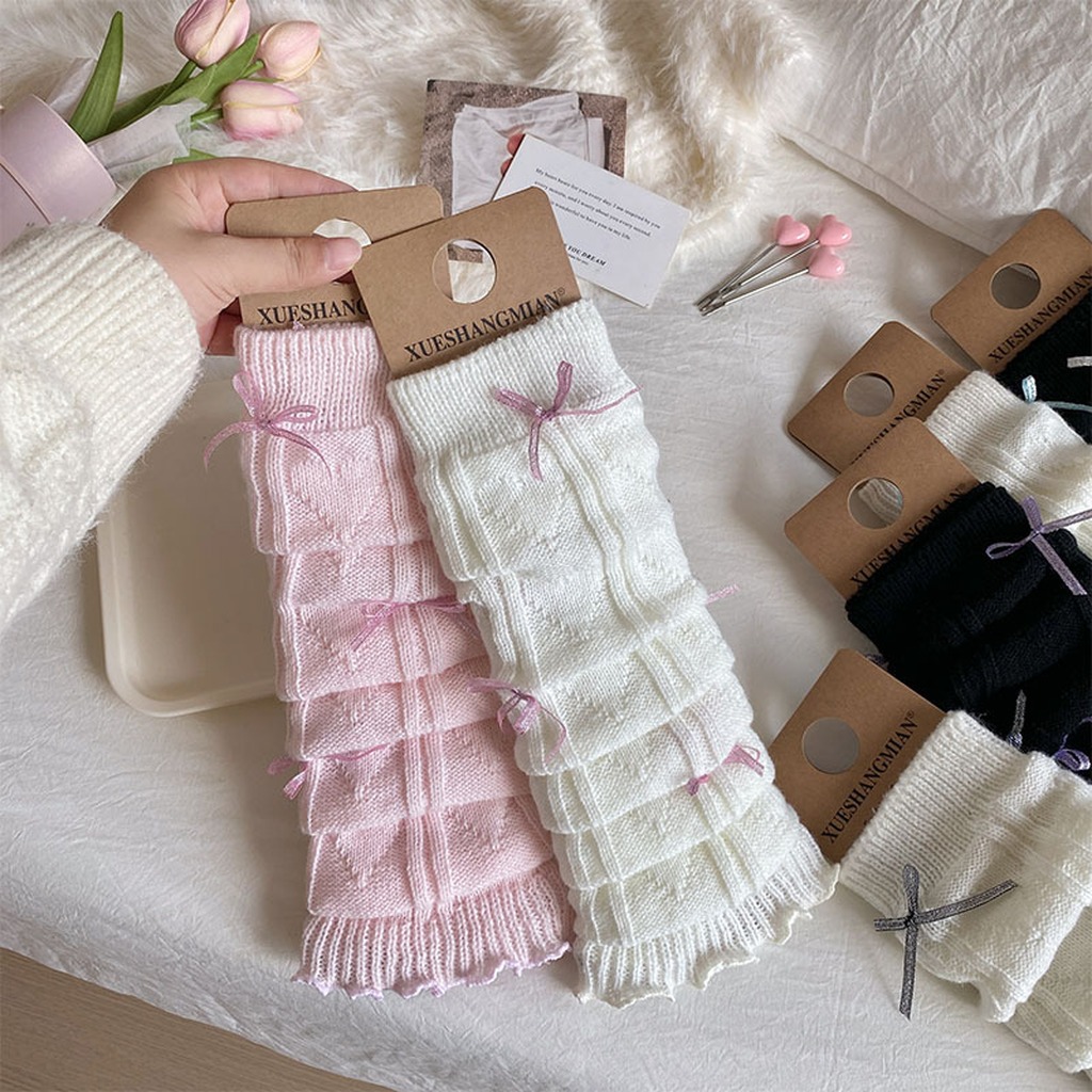 여성용 레그 워머, 러플 장식 일본 발레 레그 워머,  - Sock Boot Women 리뷰 및 가격