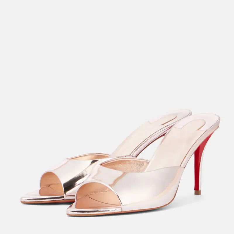 여성용 신발 새로운 뾰족한 오픈 토 로마 샌들 메탈 섹 - Women'S Shoes Quality 리뷰 및 가격