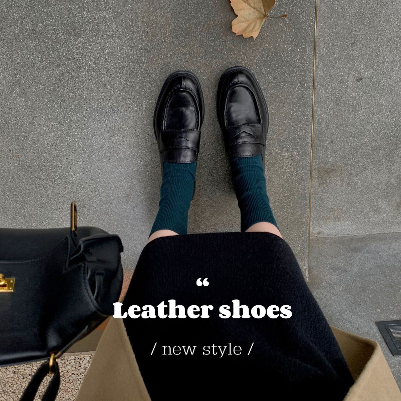 고품질 소가죽 신발 여성 봄 신상 레트로 굽 높은 원페 - Women'S Shoes Quality 리뷰 및 가격